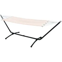 AMANKA Outdoor Hängematte mit Gestell - 310cm Hängemattengestell 190x80