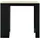 [en.casa] Bartisch Kouvola 110 x 50 x 103 cm Schwarz/Eiche-Optik