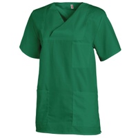 Leiber Schlupfkasack, kurzarm, unisex, grün, Kasack ideal für die Pflege, Größe: II (Damen 42/44 = L, Herren 48/50 = M)