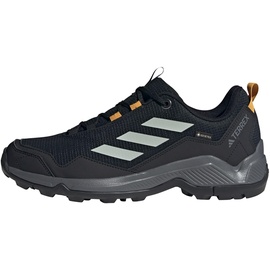 adidas Terrex Eastrail Gore-TEX Hiking Shoes Sneaker, Core Black/Silver/Preloved Yellow, 45 1/3 EU