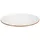 HIT Trading Speiseteller TAKI, Ø 27 cm - Karamell - Weiß - Porzellan - mit Rillenoptik