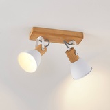 LINDBY Deckenspot Merela, aus Holz E14