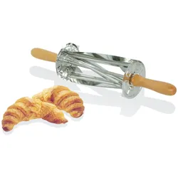 Louis Tellier - Teigrolle für Croissants - Edelstahl, Holzgriffe - N3728-2