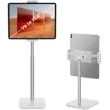 tounee Tablet Ständer, Tablet Halterung Verstellbare-Einstellbare Lang Arm Ständer von 11,6-19,2 Zoll für iPad Pro 9.7, 10.5, 12.9, Air Mini 2 3 4, iPhone, und Tablet mit 4.7"-15.8"- Weiß