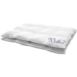 HANSKRUCHEN GmbH HANSKRUCHEN Wolke 7 Daunenbettdecke 155x220 cm Warm 90% Daunen waschbar Allergiker Winterdecke atmungsaktiv Bettdecke weiss - Weiß