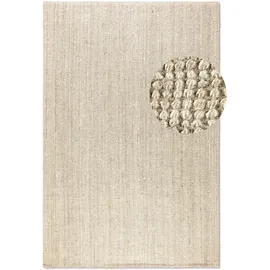 HANSE HOME Bouclé Jute Teppich Jaipur Natur Ivoryweiß – beige