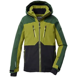 KILLTEC Skijacke »KSW 190 BYS SKI JCKT« Killtec Kids Skijacke: wasserdicht, atmungsaktiv, Colourblock Design Killtec schwarz / khaki / dunkel waldgrün, 152
