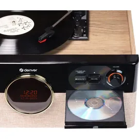 Denver MRD-180 DAB+, CD, USB, Kassettendeck, Stereo, braun
