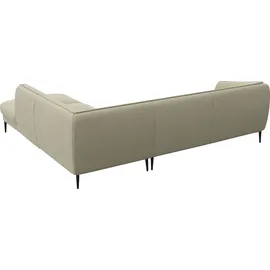 flexlux Ecksofa FLEXLUX "Belle Designsofa, L-Form, B/T 268/209 cm", beige (sandy beige), B:268cm H:74cm T:209cm, 100% Polyester, Sofas, Ecksofa, Skandinavisches Design, In hochwertiger Verarbeitung