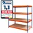 Mammut Weitspannregal Stahl 200 x 60 x 180 cm Blau/Orange