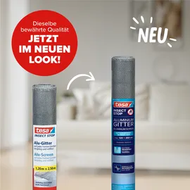 Tesa Insektenschutzgitter 120 x 250 cm Grau