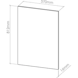 Vicco Unterschrank Seitenblenden R-Line 2er Set 0 x 0 x 0 cm Weiß