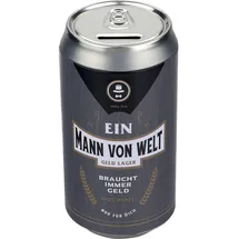 SHEEPWORLD Bier-Spardose "Ein Mann von Welt braucht immer Geld"