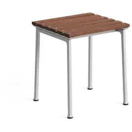 HAY Traverse Hocker Aluminium / Esche 37 x 46 x 40 cm