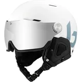 Bollé Might Visor Ski-Helm mit Visier-Weiss-52-55