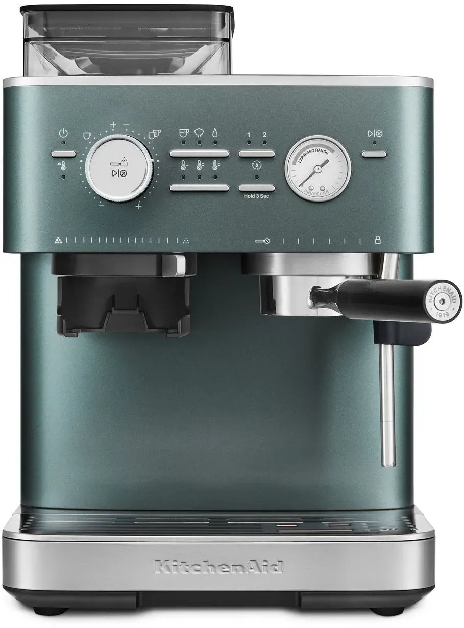 KitchenAid halbautomatische Espressomaschine mit Gratmahlwerk 5KES6551 inkl. GRATIS Kaffee und Espressotasse