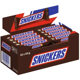 Snickers Schokoladenriegel 32 Stück 1.600 g