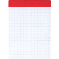 Brunnen Notizblock A7 kariert, 50 Blatt, rot