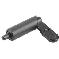 SPERRRIEGEL GLATTE AUSFÜHRUNG, D=8, 20, FORM:F GRIFF PULVERB. HÜLSE GLATT, STAHL