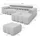 Livora Eckcouch Chenille 2-Sitzer Beige