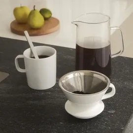 Alessi Slow coffee Set transparent/weiß