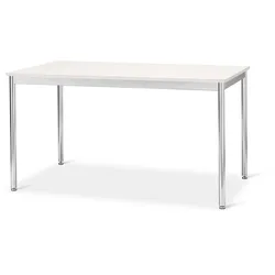 Tchibo - Tisch Metall »Cn3« - 140x80x76,5cm - chrom - Stahl / Holz / Kunststoff