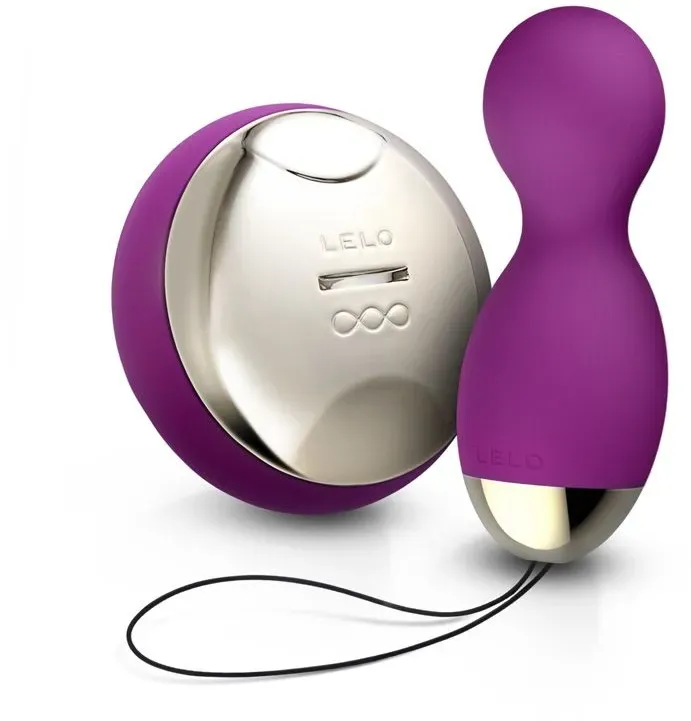 Vibro-Ei 'Hula Beads' mit Fernbedienung | Rotation und Vibration, 8 Stimulationsmodi Lelo Beckenbodentrainer 1 St lila Frauen