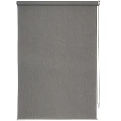 Ondeco Rollo Wand-Deckenmontage Design Cool Sichtschutz Seitenzugrollo Sonnenschutz Farbe: Grau, Größe: 160x160 cm