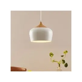 LINDBY Vilsera 1-flg. 30 cm skandinavisch weiß Metall