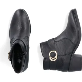 Rieker Damen Ankle Boots 73975, Frauen Stiefeletten,uebergangsschuhe,uebergangsstiefel,knöchelhoch,reißverschluss,Bootee,schwarz (00),39 EU | Gr.: 39