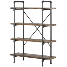 Möbel Kraft Regal 70 x 40 x 141 cm Mehrfarbig