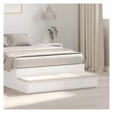 vidaXL Nachttisch Armani 36,5 x 36,5 x 16,5 cm Weiß