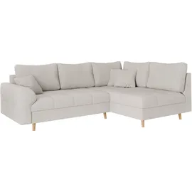 Home Affaire Eckcouch Polyester 3-Sitzer Beige