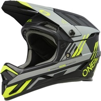 O'Neal | Mountainbike-Helm | MTB Downhill | Robustes ABS, Ventilationsöffnungen für Luftstrom & Kühlung, ABS Außenschale | Backflip Helmet Strike V.23 | Erwachsene | Schwarz Neon-Gelb | XXL