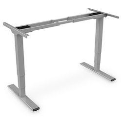DIGITUS Elektrisch höhenverstellbares Tischgestell, Dual-Motor, 3-Stufen, Grau
