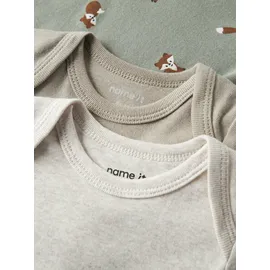 NAME IT - Kid's Body LS FOX 3-Pack - Alltagsunterwäsche Gr. 86 grau
