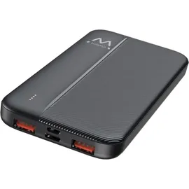 ewent EW1161 10000 mAh, Powerbank, Schwarz