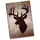 speecheese Hirschkopf Silhouette Souvenir Magnet für Jagdfans Lustiger Souvenir Magnet für Jäger und Naturfreunde