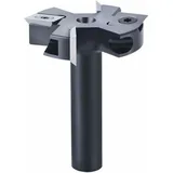 Planfräser 12 mm Schaft 45 mm Schnittdurchmesser mit 2+2 Einsätzen Holzfräser Oberfräse Hobelfräser Oberflächenfräser