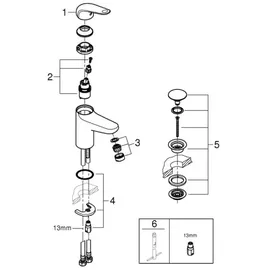 Grohe Swift Waschtischarmatur Chrom