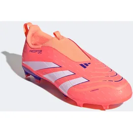 adidas Predator League Laceless MG/Fg Kinder Signal Coral/Ftwr White/Beam Orange 30