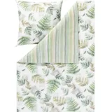 Estella Bettwäsche Fern Leaves (Bettwäsche Set, 155x220 cm + 80x80 cm)