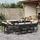 vidaXL Gartenmöbel Essgruppe 11-tlg. Schwarz