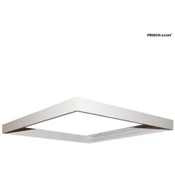Frisch-Licht Aufbaurahmen zu Einlege-Rasterleuchte Modul 625, steckbar, ohne sichtbaren Schrauben, Aluminium, weiß FL-ABR625W