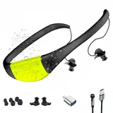 Wasserdichter MP3-Player zum Schwimmen, Tayogo Wasserdichter MP3-Player, 8 GB IPX8 Magnetisches Laden Schwimmen Headset, MP3/FM-Modus, Musik-Player zum Schwimmen (Grün)