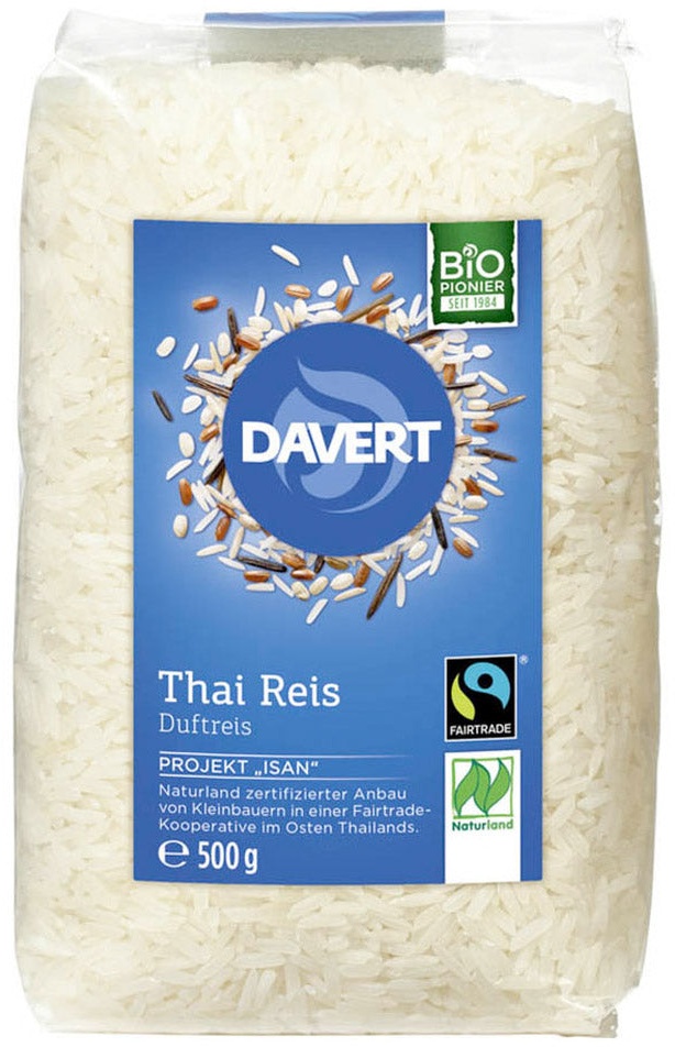 Davert Thai Reis weiß Fairtrade 500g Bio