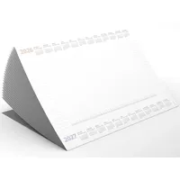 Schreibtischunterlage "Desktop Assistent blanko" aus Papier DIN A2 | mit Schutzleiste | Kalendarium ’26 + ’27 | viele Features | 25 Blatt | + extra Kalenderblatt (mit transp. Schutzleiste)
