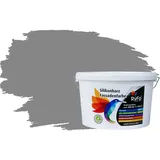 RyFo Colors Fassadenfarbe Silikonharz Fassadenfarbe Staubgrau 10l, 1 L ca. 6 m2, Wasserabweisend, diffusionsfähig, schützt vor Schmutz, Algen, Pilzen grau