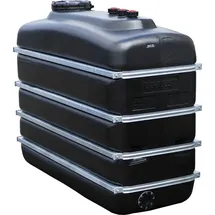 Graf Regentonne Raumspartank 4000 Liter schwarz aus lebensmittelechten PE