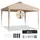 Sekey Faltpavillon 3 x 3 m inkl. 4 Seitenteile Schwarz/Khaki